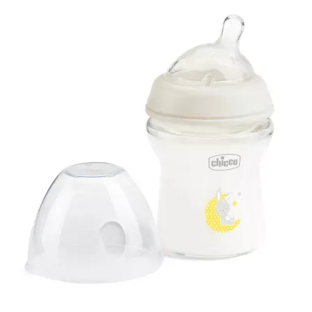 Biberon hranire din sticla Natural Feelling 0 luni+, 150ml, Chicco — preț și oferte