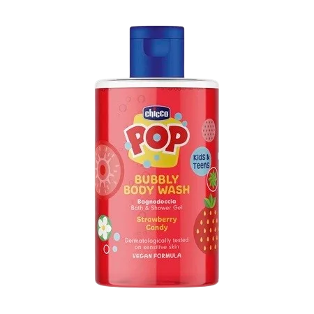 Gel de dus spumant cu aroma de bomboane cu capsuni POP, 300ml, Chicco — preț și oferte