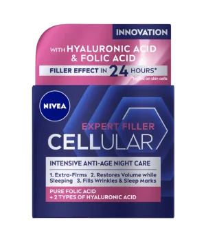 Crema de noapte Hyaluron Filler Firming Care Cellular, 50ml, Nivea