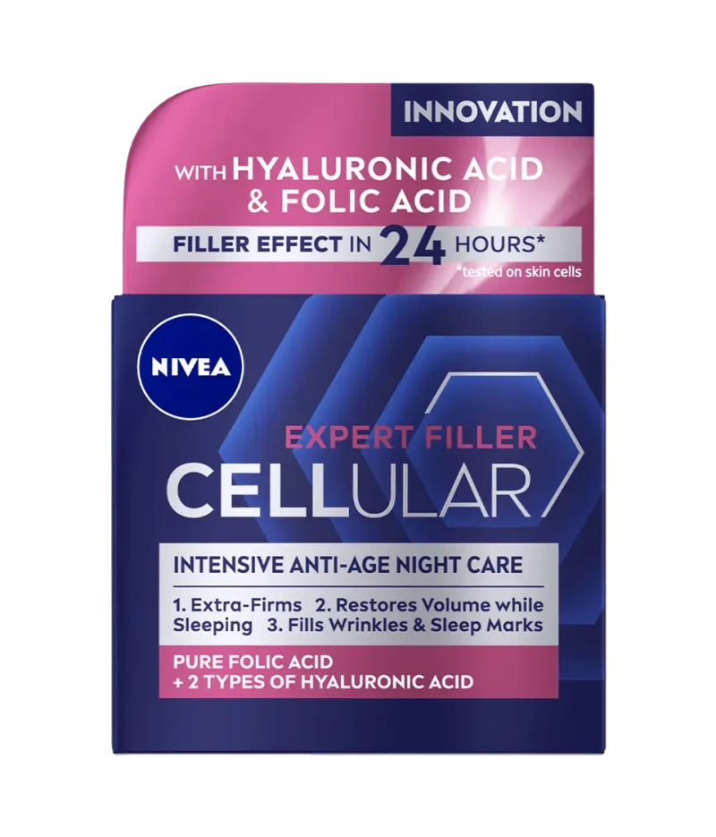 Crema de noapte Hyaluron Filler Firming Care Cellular, 50ml, Nivea — preț și oferte