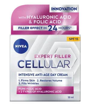 Crema de zi Hyaluron Filler Firming FPS15 Cellular Care, 50ml, Nivea