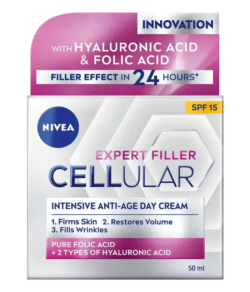 Crema de zi Hyaluron Filler Firming FPS15 Cellular Care, 50ml, Nivea — preț și oferte