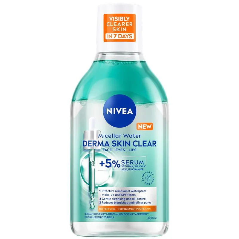 Lotiune tonica Derma Skin Clear, 200ml, Nivea — preț și oferte