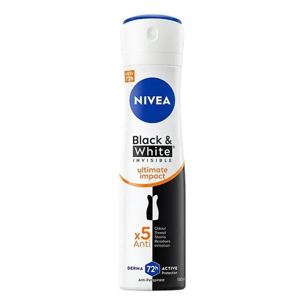 Deodorant spray pentru femei Black & White Ultimate Impact, 150ml, Nivea — preț și oferte