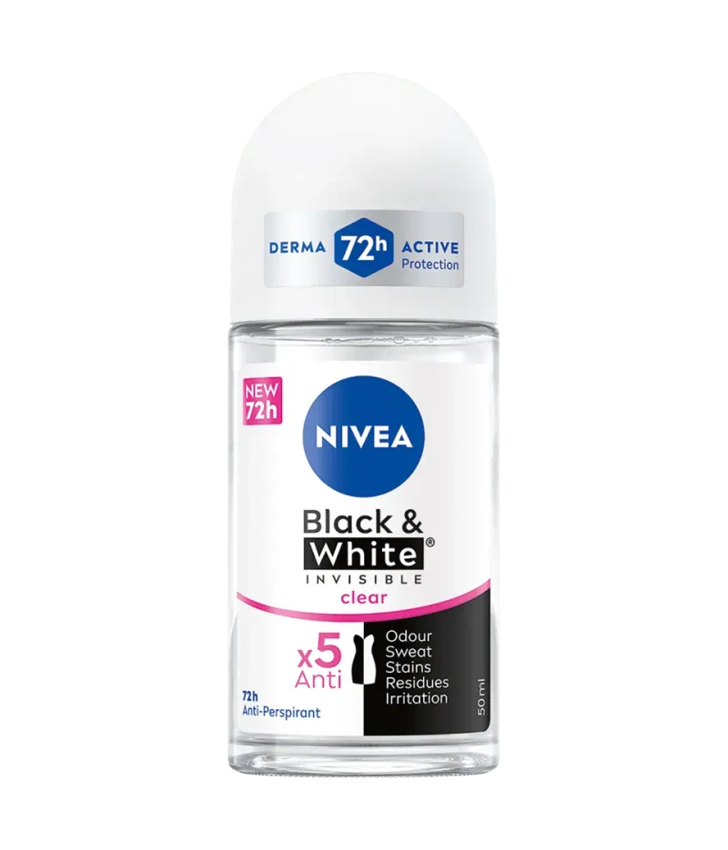 Deodorant roll-on pentru femei Black & White, 50ml, Nivea — preț și oferte