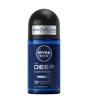 Deodorant roll-on pentru barbati Deep Esspresso, 50ml, Nivea