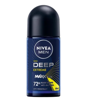 Deodorant roll-on pentru barbati Deep Extreme, 50ml, Nivea