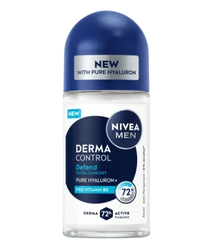 Deodorant roll-on pentru barbati Derma Control Defend, 50ml, Nivea