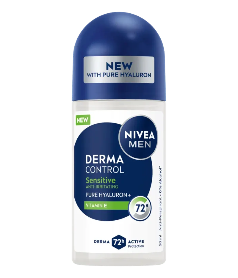 Deodorant roll-on pentru barbati Derma Control Sensitive, 50ml, Nivea — preț și oferte