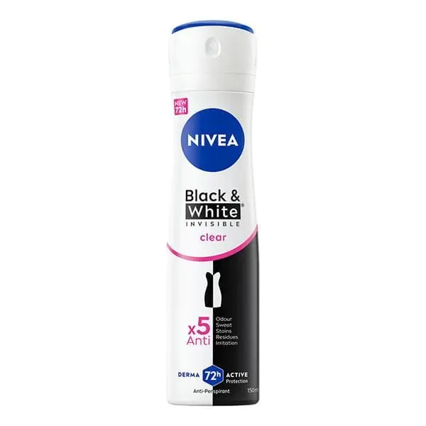 Deodorant spray pentru femei Black & White Clear, 150ml, Nivea — preț și oferte