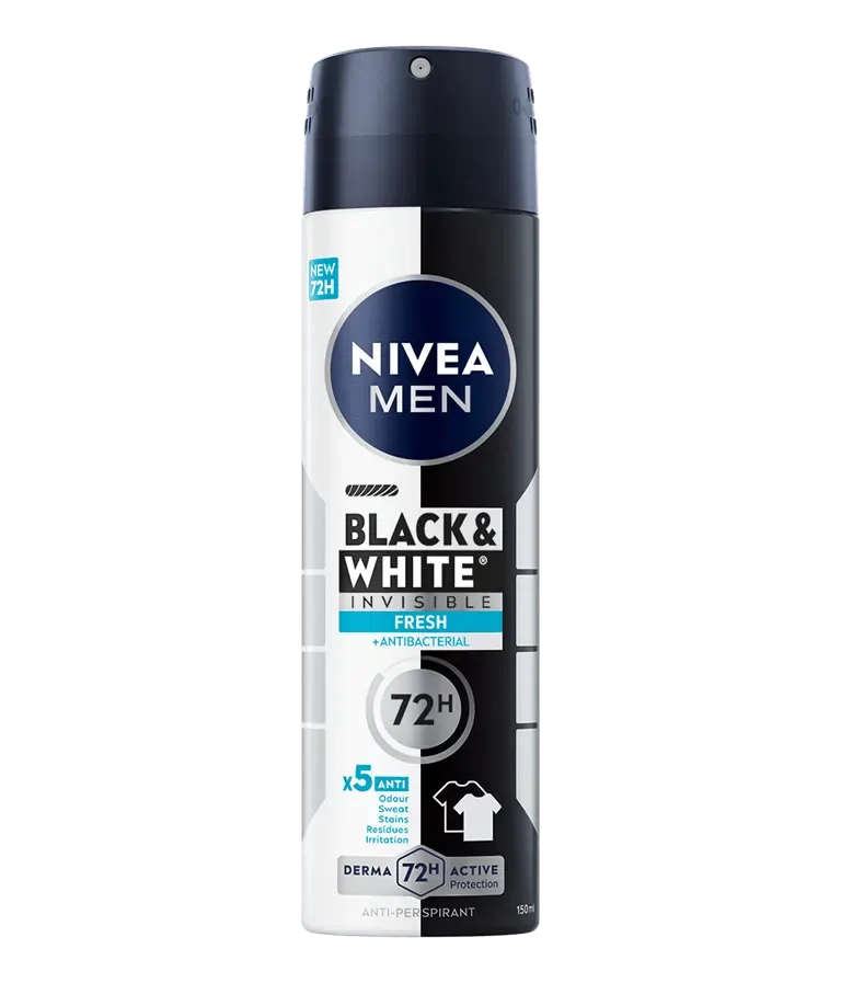 Deodorant spray pentru barbati Black & White Fresh, 150ml, Nivea — preț și oferte