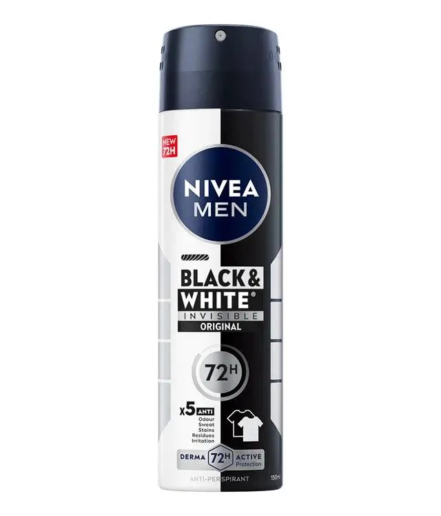 Deodorant spray pentru barbati Black & White Original, 150ml, Nivea — preț și oferte