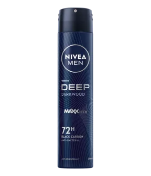 Deodorant spray pentru barbati Deep Darkwood Black Carbon, 200ml, Nivea