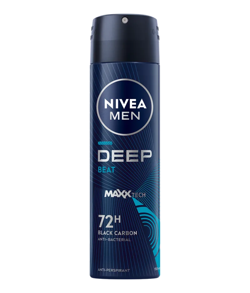 Deodorant spray pentru barbati Deep Beat Black Carbon, 150ml, Nivea — preț și oferte