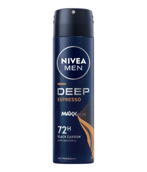 Deodorant spray pentru barbati Deep Espresso Black Carbon, 150ml, Nivea
