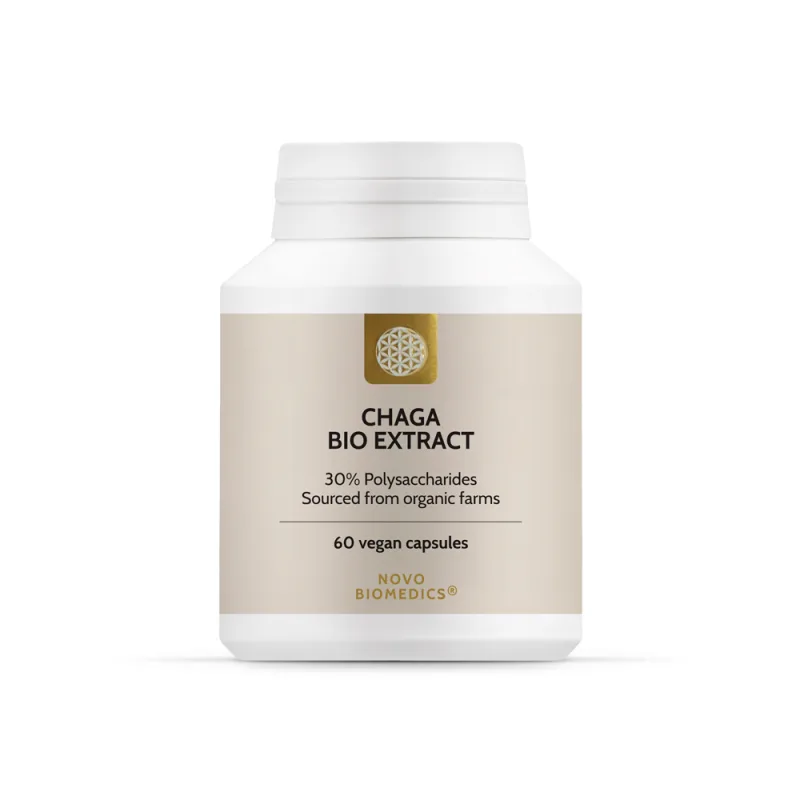 Extract de ciuperci Chaga Bio, 60 capsule, Novo Biomedics — preț și oferte
