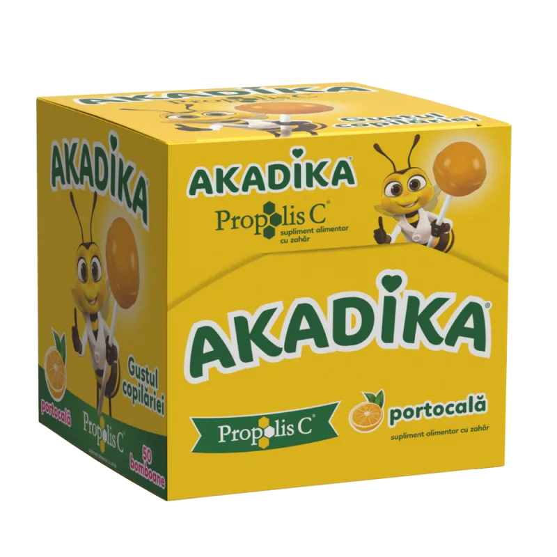 Akadika Propolis C portocala, 50 acadele, Fiterman — preț și oferte