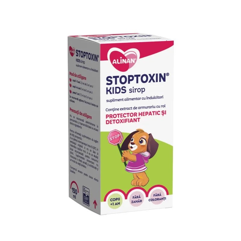Alinan Stoptoxin Kids Sirop, 150ml, Fiterman — preț și oferte