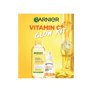 Pachet  Skin Naturals Apa micelara cu Vitamina C 400ml + Serum cu Vitamina C 30ml, Garnier