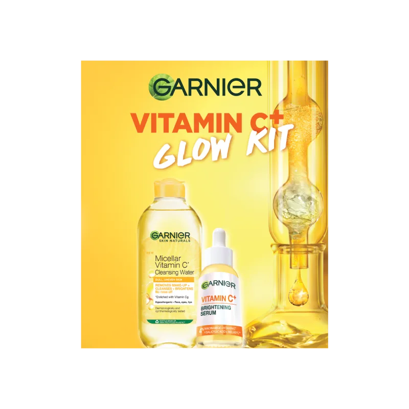 Pachet  Skin Naturals Apa micelara cu Vitamina C 400ml + Serum cu Vitamina C 30ml, Garnier — preț și oferte