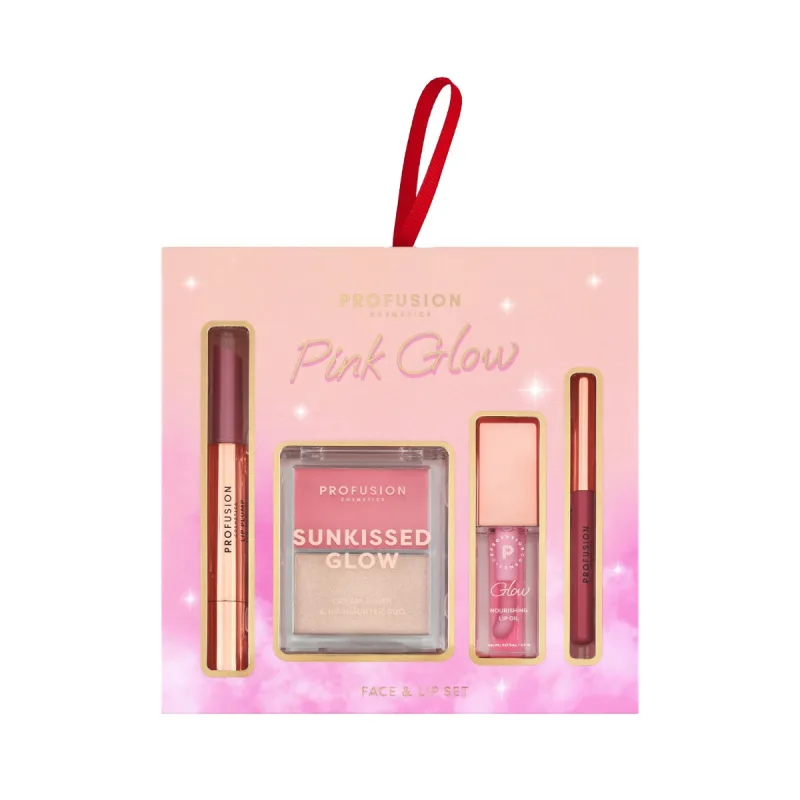 Set machiaj Pink Glow, 4 piese, Profusion Cosmetics — preț și oferte