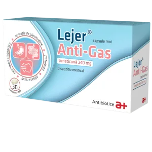 Lejer Anti-Gas, 30 capsule moi, Antibiotice