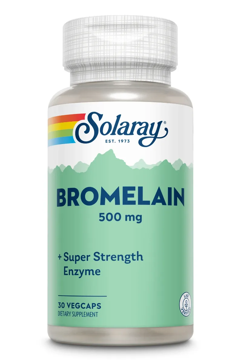 Bromelain 500 mg Solaray, 30 capsule vegetale, Secom — preț și oferte