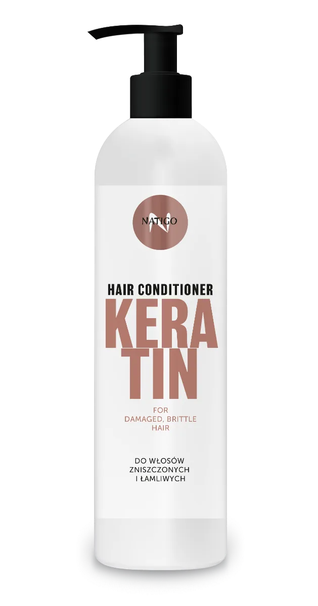 Balsam cu keratina pentru par deteriorat si fragil, 500ml, Natigo — preț și oferte