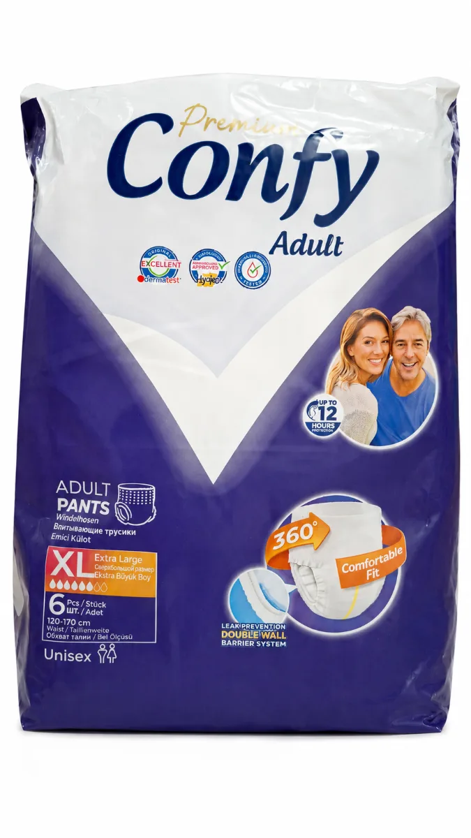 Scutece chilot pentru adulti Premium Marime XL, 6 bucati, Confy — preț și oferte