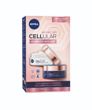 Set rutina anti-rid Cellular Elasticity Crema de zi 50ml + Crema de noapte 50ml, Nivea