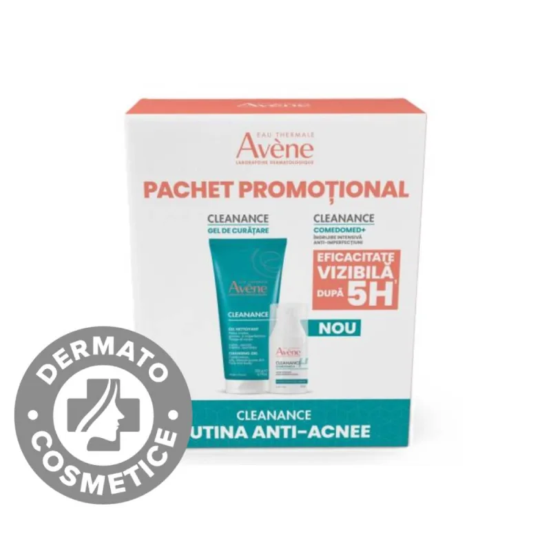 Pachet Gel de curatare pentru ten gras Cleanance 200ml + Concentrat anti-imperfectiuni Cleanance Comedomed 30ml, Avene — preț și oferte