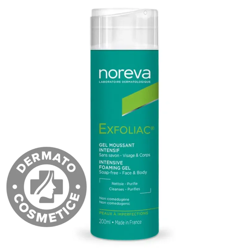 Gel spumant intensiv Exfoliac, 200ml, Noreva — preț și oferte