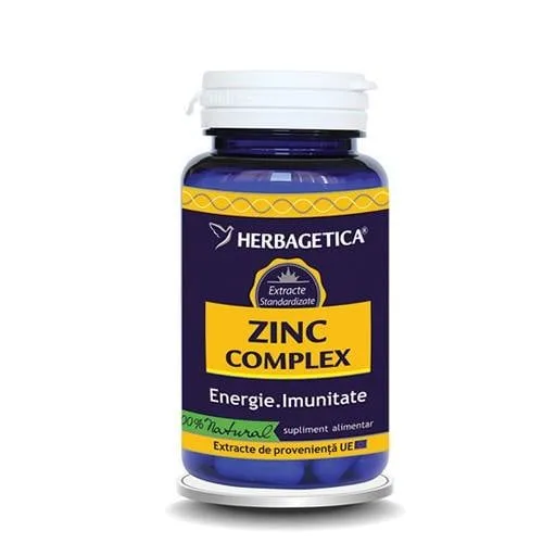 Zinc complex, 30 capsule, Herbagetica — preț și oferte