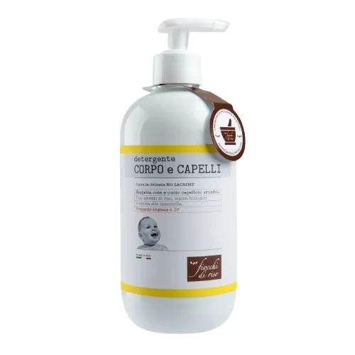 Gel de curatare pentru corp si par cu extract de musetel 0 luni+, 400ml, Fiocchi di Riso — preț și oferte