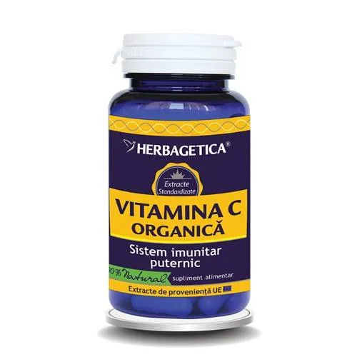 Vitamina C organica, 60 capsule, Herbagetica — preț și oferte