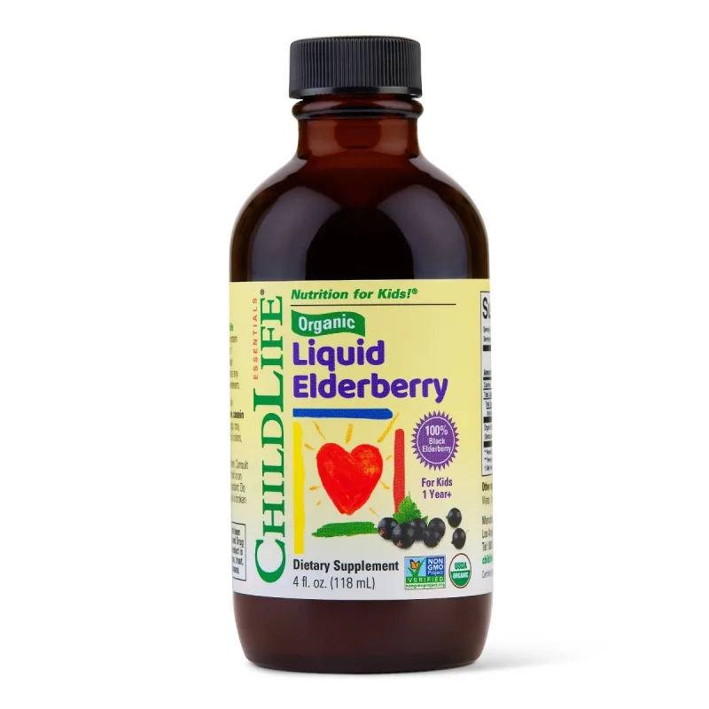 Supliment imunitate copii Liquid Elderberry Childlife Essentials, 118ml, Secom — preț și oferte