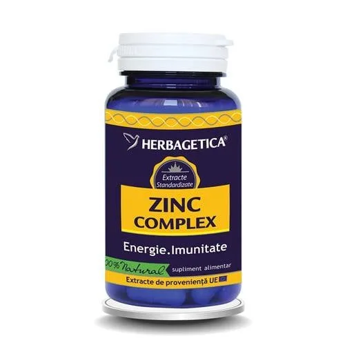 Zinc complex, 60 capsule, Herbagetica — preț și oferte