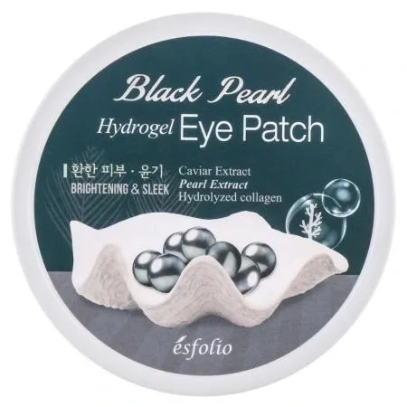 Plasturi pentru ochi tip hidrogel cu perle negre, 60 bucati, Esfolio — preț și oferte