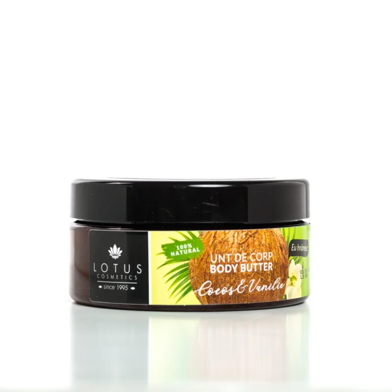 Unt de corp cu vanilie si ulei de cocos SPA Dermoactive, 250g, Lotus Cosmetics — preț și oferte