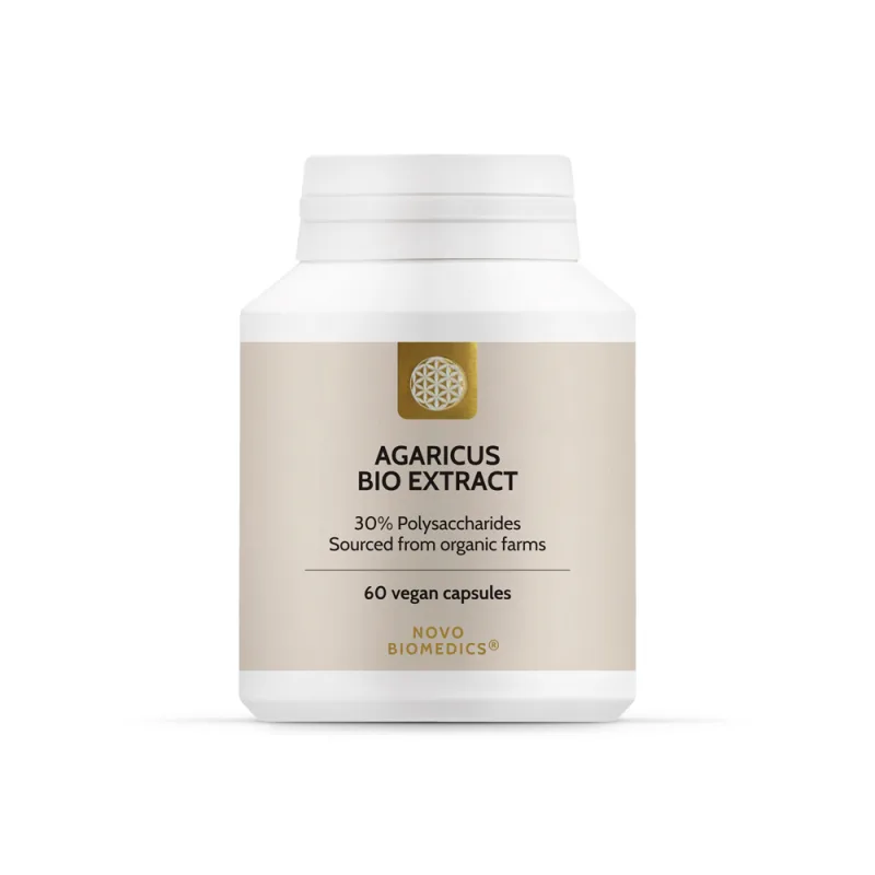Extract de ciuperci Agaricus Bio, 60 capsule, Novo Biomedics — preț și oferte