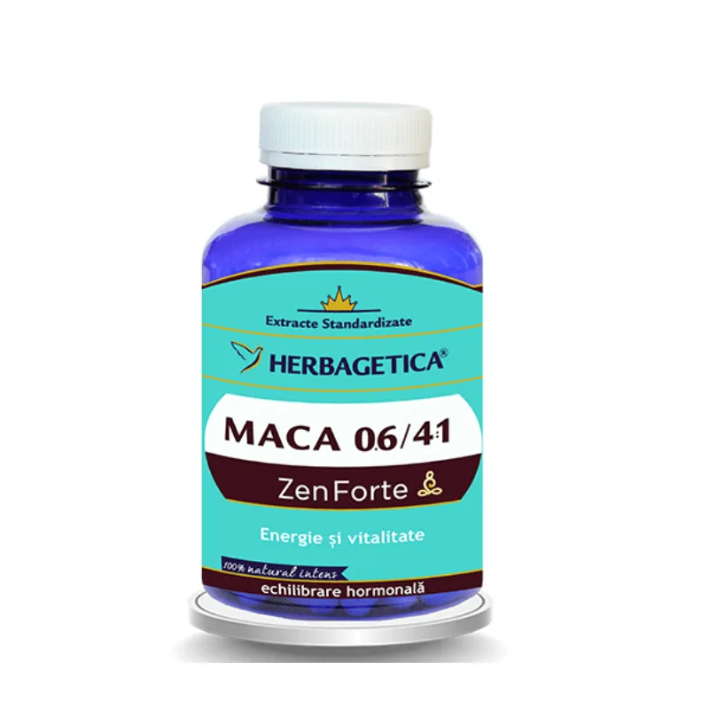 Maca zen forte, 120 capsule, Herbagetica — preț și oferte