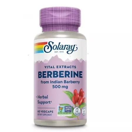 Berberine Solaray 500mg, 60 capsule vegetale, Secom — preț și oferte