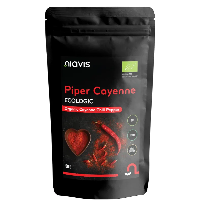 Piper Cayenne ecologic, 50g, Niavis — preț și oferte