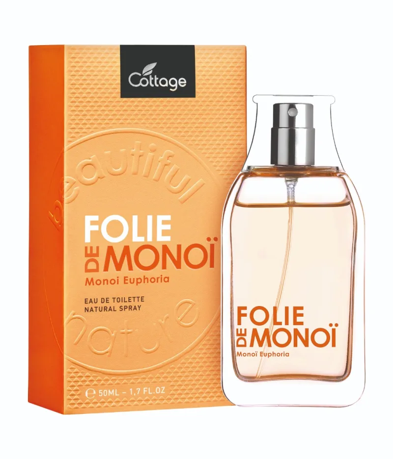 Apa de toaleta pentru femei Monoi Euphoria, 50ml, Cottage — preț și oferte