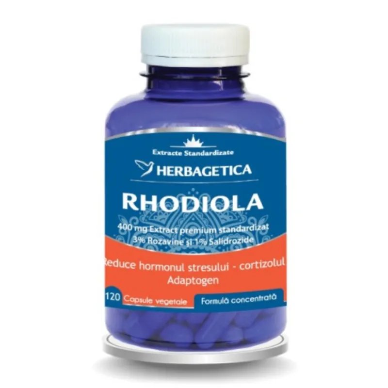 Rhodiola, 120 capsule, Herbagetica — preț și oferte