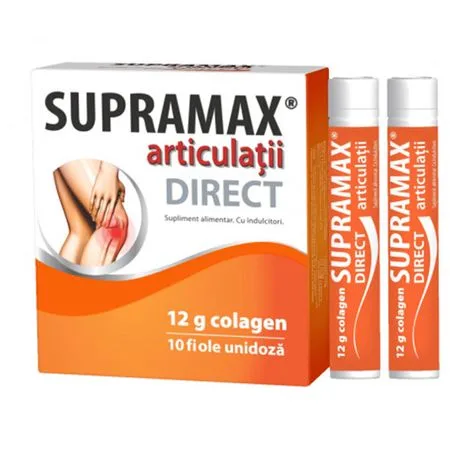 Supramax articulatii Direct 12g colagen, 10 fiole, Zdrovit — preț și oferte