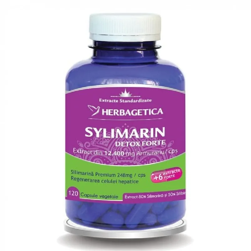 Sylimarin Complex, 120 capsule, Herbagetica — preț și oferte