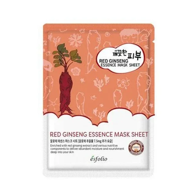 Masca faciala cu esenta de ginseng rosu, 25ml, Esfolio — preț și oferte