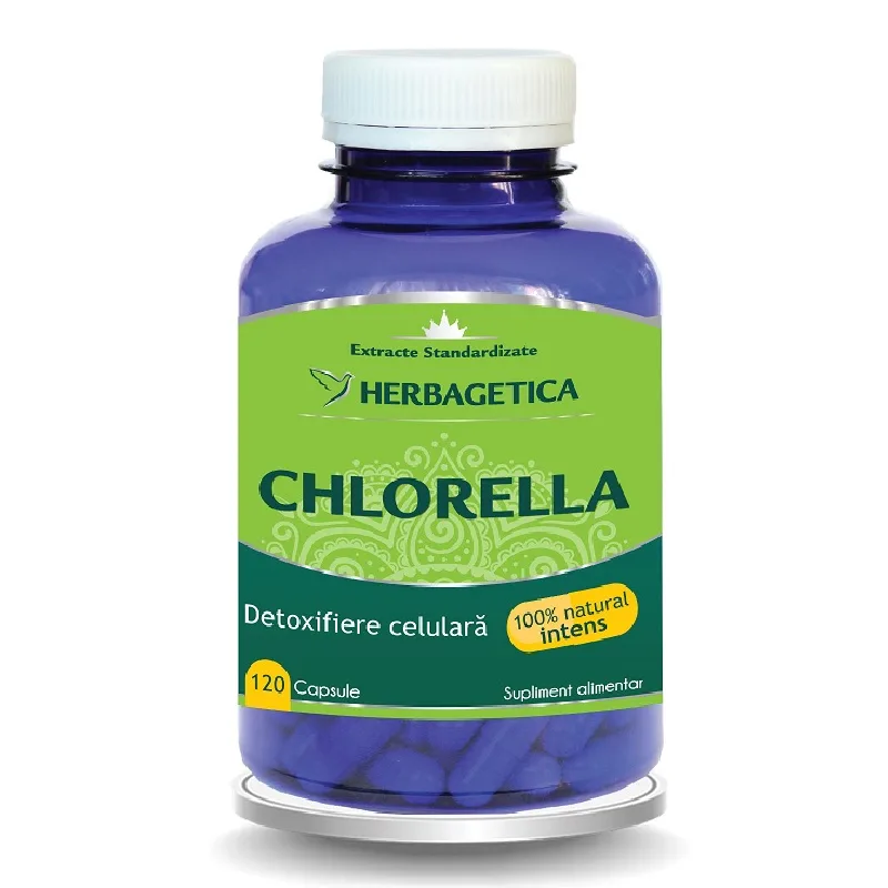 Chlorella, 120 capsule, Herbagetica — preț și oferte
