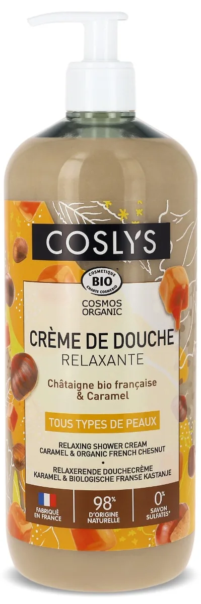 Crema de dus bio relaxanta cu Castane si Caramel, 1000ml, Coslys — preț și oferte
